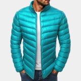 Maie – wattierte herrenjacke – Meeresblau