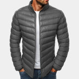 Maie – wattierte herrenjacke – Grau