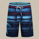 Mark | Gestreifte Badehose – Dunkelblau