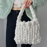 KnotenTasche™ Handgemachtes Style Statement – Weiß