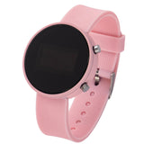 Ginevra LED Sportuhr Damen – Modische 40mm Digitale Uhr mit Silikonarmband, Stoßfest und Stylisch – Rosa