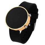 Ginevra LED Sportuhr Damen – Modische 40mm Digitale Uhr mit Silikonarmband, Stoßfest und Stylisch – Schwarz