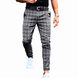 Elegante Karohose Für Herren, Bequem & Vielseitig, Ideal Für Jeden Anlass – Dunkelgrau