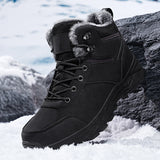 Damen Winterstiefel | Hohe Schaftform mit stabiler Ausführung – Schwarz