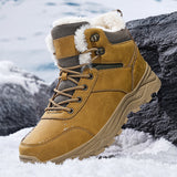 Damen Winterstiefel | Hohe Schaftform mit stabiler Ausführung – Gelb