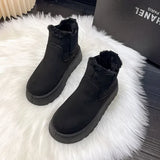 Warme damen-winterstiefel 2024: stilvolle und exklusive mode – Schwarz