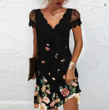 GlitterEve Kleid | Glitzerkleid – Blumen