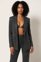 Glitzerndes dreiteiliges Damen-Set – Froukje – Schwarz