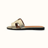 Benedikta™ Flache Sandalen für Frauen – Bronze Gold