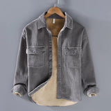 Classic - Herren Cordjacke – Grau