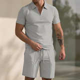Giovanni – Modernes und Bequemes Herren-Set – Grau