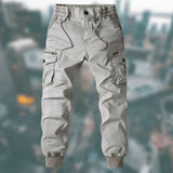 Beau – stylische cargohose – Hellgrau