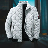 Stilvolle Puffer-Jacke für Herren – Grau
