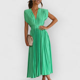 Vivica | Luxuriöses Samt-Maxikleid – Grün