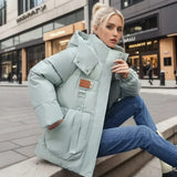 Winterschneejacke für damen - reika – Mintgrün