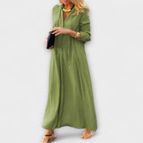 Hannalore - Bequemes Maxikleid – Grün