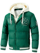 Lässige herrenjacke mit kapuze - niklas – Grün