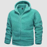 Roland - fleecejacke mit kapuze für männer – Grün