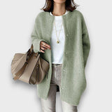 Teresa – Weicher Wollcardigan mit eleganter Linie – Grün