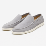 Lynor - Samtige Slipper – Grau
