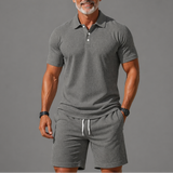 Richy | Stilvolles Polo-Set für Herren – Hellgrau