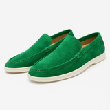 Lynor - Samtige Slipper – Grün