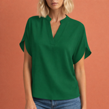 Elegante luftige Bluse für Damen mit schmeichelhaftem Schnitt | Maud – Grün