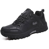 Winter-schneestiefel für herren, wasserdichte ledersneaker – 01 Plüsch-Khaki