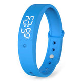 VibeFit V9 – Elegante wasserdichte Smartwatch mit geräuschlosen Alarmen – Blau