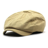 Beeckhoven™ | Cotton Newsboy Cap – Khaki