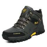 Winter-schneestiefel für herren, wasserdichte ledersneaker – 01 Plüsch-Armeegrün