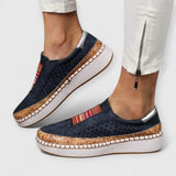 CAROLYN | Stylische Boho Sneakers – Schwarz