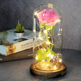 Künstliche ewige Rose LED Licht – Rosa