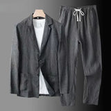 Stilvolles Herren-sommerset, elegant und modisch – Schwarz