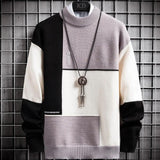 Junpyo - patchwork-pullover | wärmerer pullover – Lila