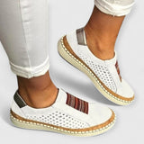 CAROLYN | Stylische Boho Sneakers – Weiß