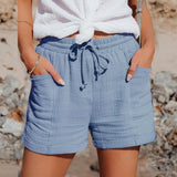 MINA - Elegante Shorts für Frauen – Blau