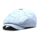 Beeckhoven™ | Cotton Newsboy Cap – Himmelblau