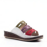 Stella - Keilabsatzsandalen – Weiß
