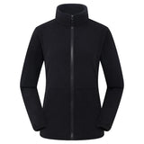Fleecejacke Damen Mit Reißverschluss | Weich Gefüttert Mit Stehkragen – Schwarz