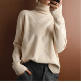Dicker Pullover für Frauen - NALI – Beige