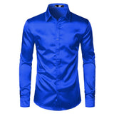 Ethan - Herrenhemd mit Knöpfen – Blau