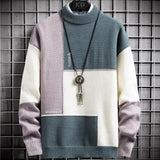 Junpyo - patchwork-pullover | wärmerer pullover – Grün