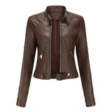Nadia – zeitloser stil und bequeme vegane jacke für damen – Dunkelbraun