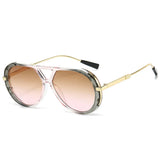 Liva | Stilvolle Sonnenbrille mit UV-Schutz – Rosa / Grau