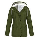 Stylische Regenjacke für Damen | Warme – Grün