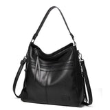 Amelia - luxuriöse Schultertasche – Schwarz