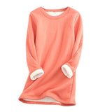 Nessa - damen-fleece-trui – Hellorange