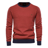 Pullover mit Rundhalsausschnitt für Herren - - MANNO – Orange