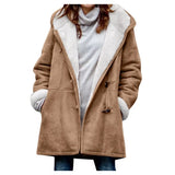 ISABELLA  - Fleece-Wildlederjacke – Braun